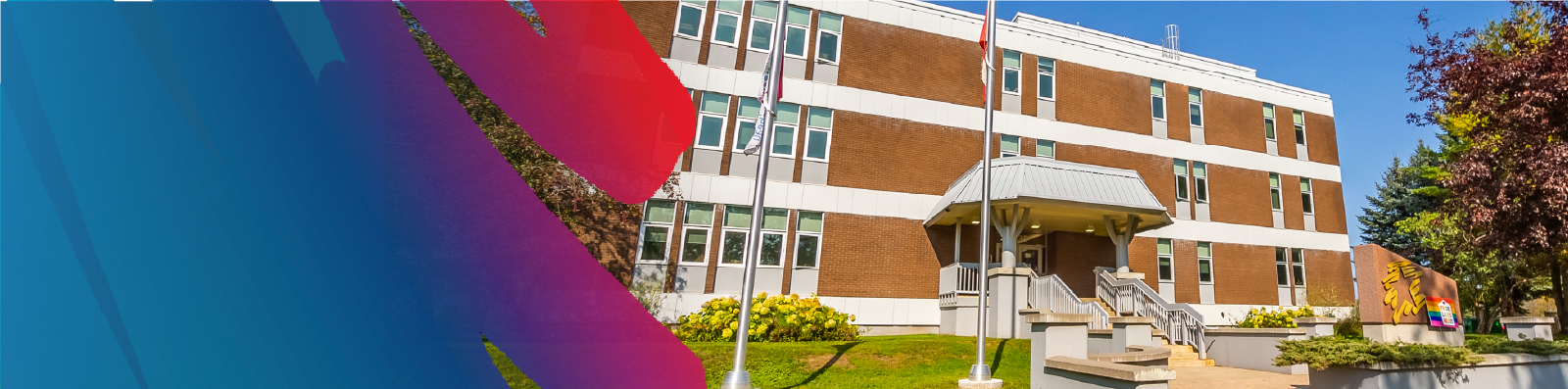 hero-image-of-lakehead-public-school-board-office-from-front-with-rainbow-logo