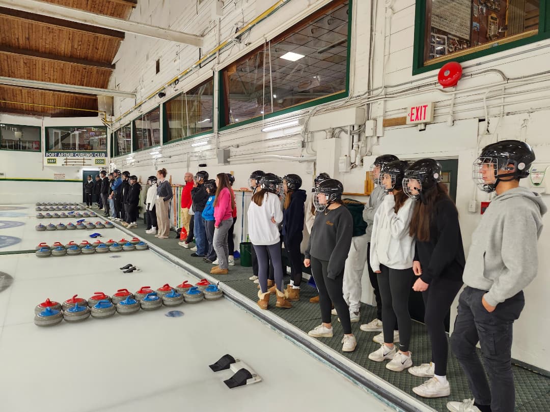 International Students curling