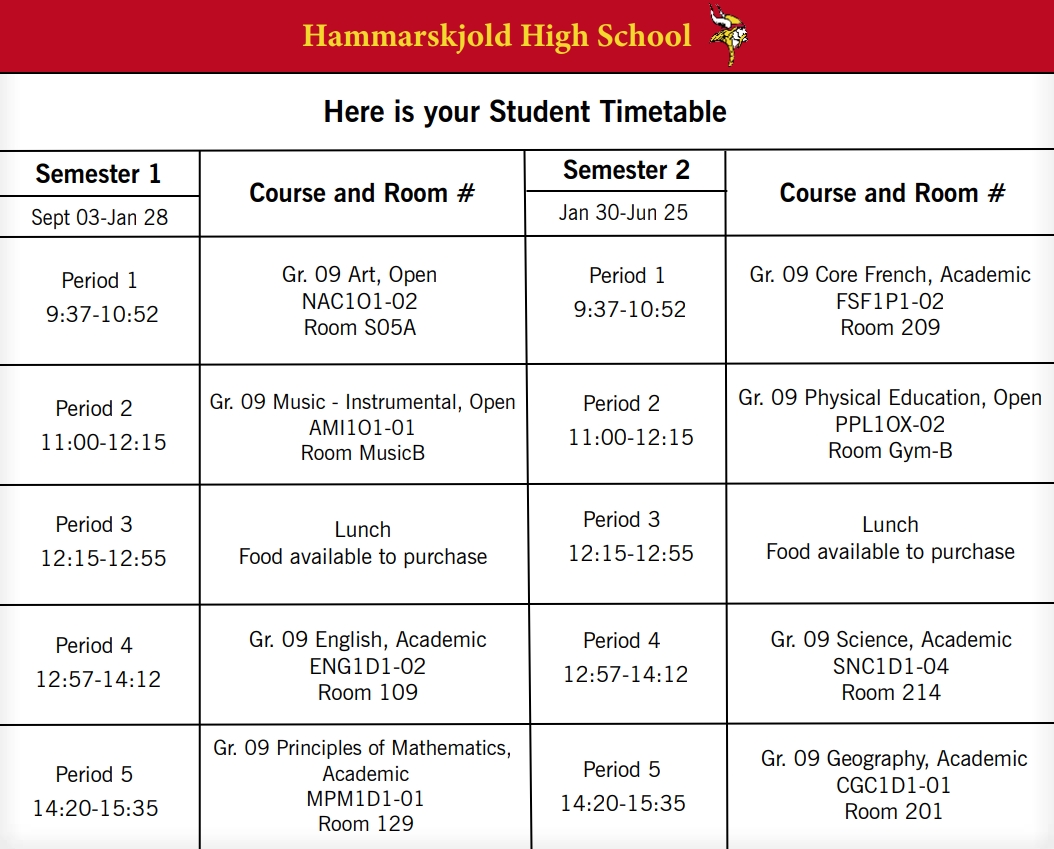 hammarskjold-high-school-sample-semester-timetable