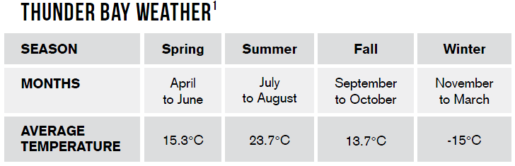 chart-of-thunder-bay-average-weather